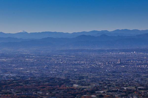 富士山や群馬県庁が見えます