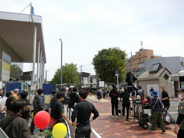 「都道府県民共済」のCM撮影が前橋市内で行われました。