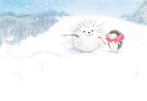 12/18(土)～1/16(日) 「はりねずみくんの ゆきだるま」はらだよしこ 絵本原画展 開催！