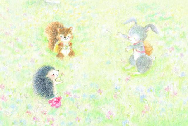 はらだよしこ 絵本原画展『はりねずみくんの ねがいごと』開催について
