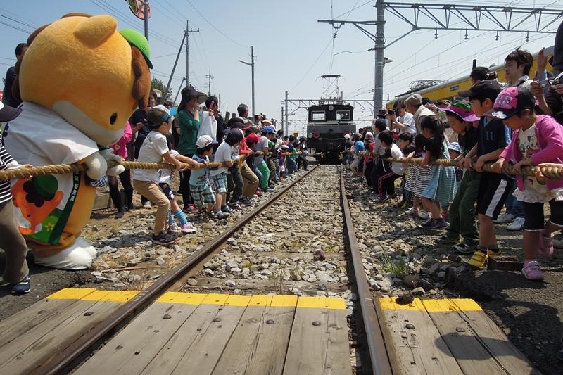 上毛電気鉄道 大胡車庫　春のイベント