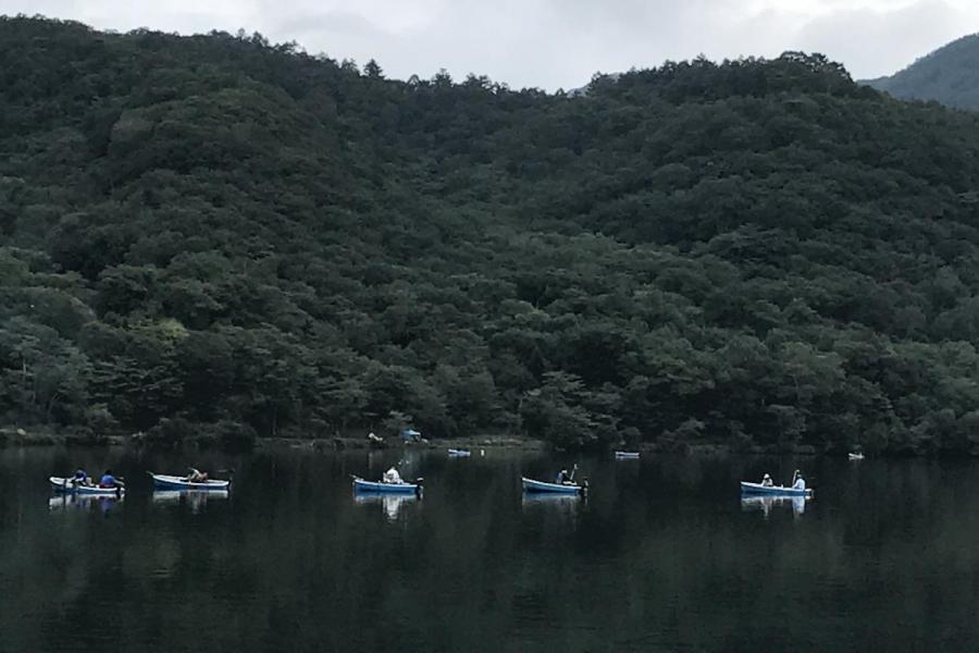 ●赤城大沼わかさぎボート釣り体験ペア宿泊プラン