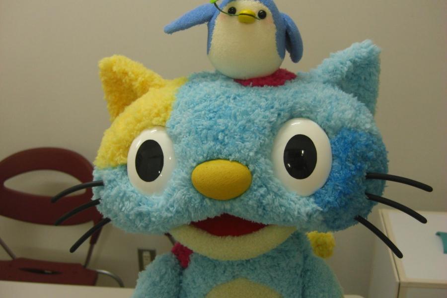 前橋観光コンベンション協会公式キャラクター　青い猫