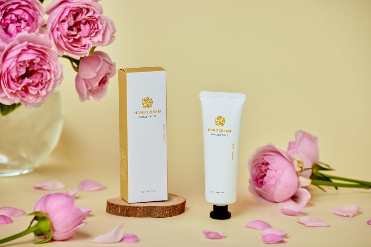 ダマスクローズが香るハンドクリーム