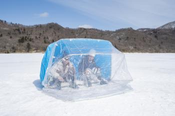 赤城山・大沼・氷上ワカサギ釣り11