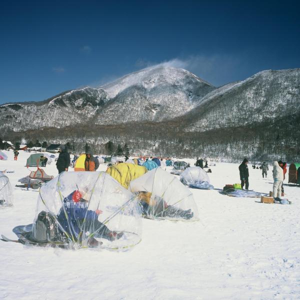 赤城山・氷上ワカサギ釣り1